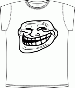 Troll Face white